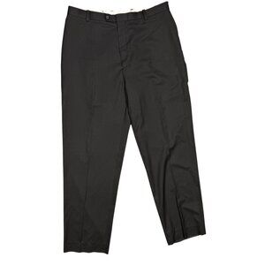 Vintage Yves Saint Laurent Pour Homme Dress Pants Wool Trousers Black 38x34